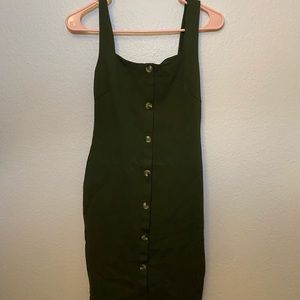 Olive green dress SIZE S/M